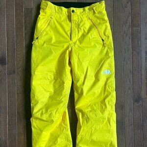 Youth size 18/20 The North Face freedom insulated pants, lightening yellow.